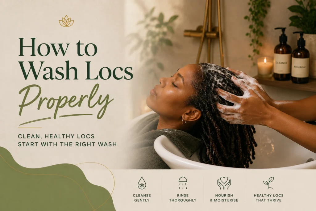 How to wash locs properly hero background