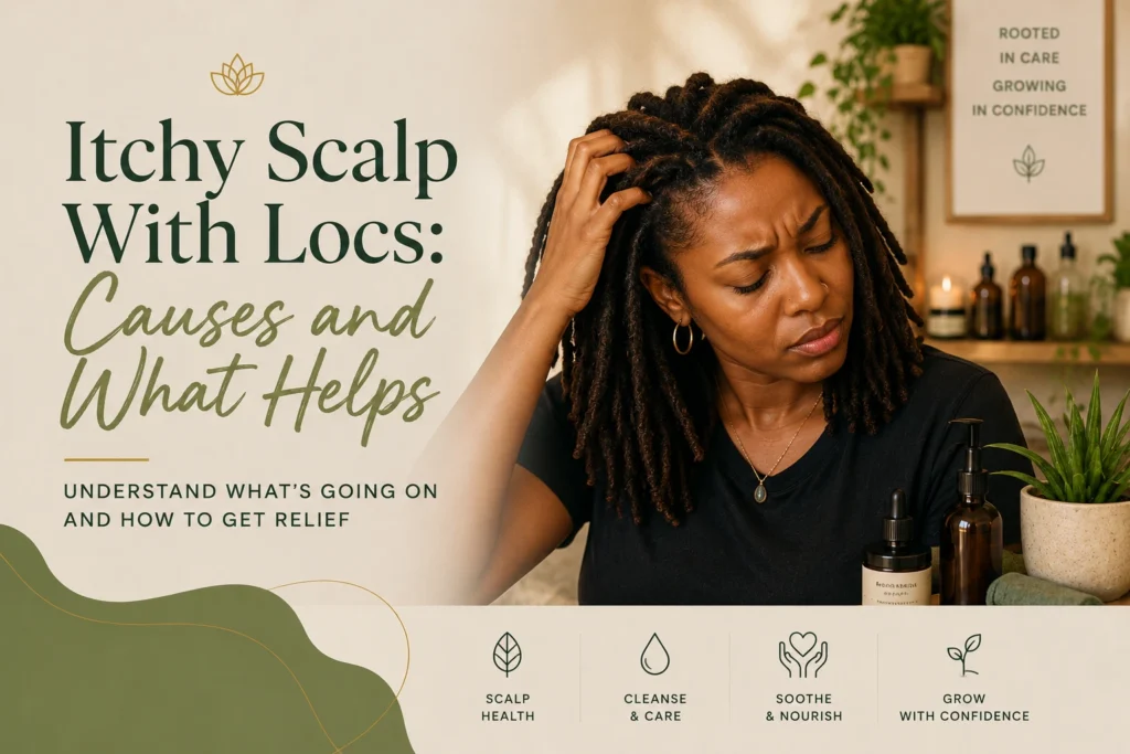 Itchey scalp with locs hero background